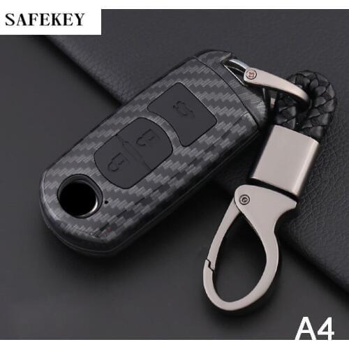 Carbon Fiber Key Case Cover Shell For Mazda 3 6 CX5 CX7 CX-4 CX-5 CX-7 CX-9 RX8 2015 2016 2017 Car Styling Accessories for Mazda
