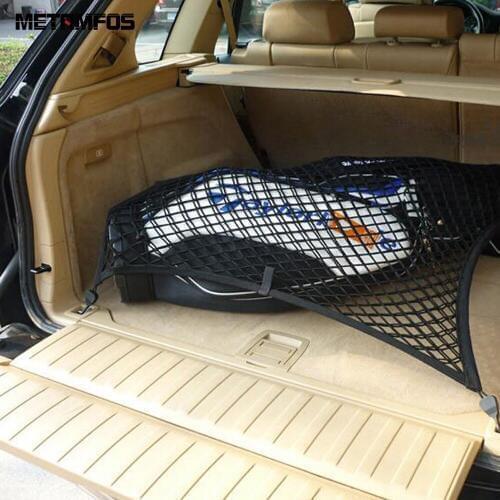 For Nissan X-Trail Qashqai Teana Tiida Sunny Nylon Cargo Parcel Luggage Baggage Net Rear Car Trunk Storage Organizer