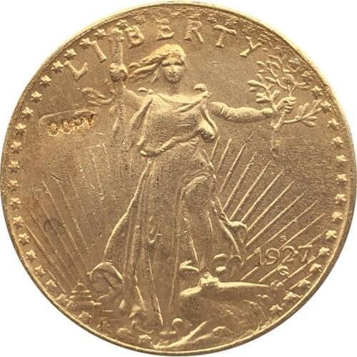 1927-S $20 St. Gaudens Coin Copy Free shipping