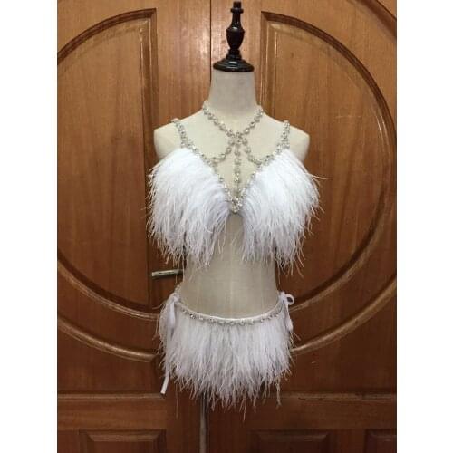 Carnival feather headwear for girls party dancing performance female clothes bow hair headdress dance feather headpiece costume