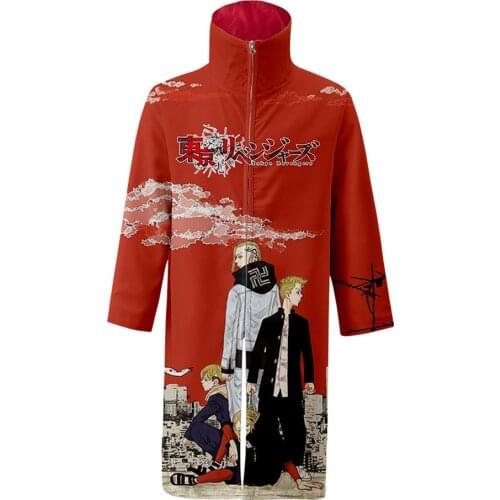 Tokyo Revengers 3D Anime Japanese Kimono Haori Yukata Cosplay Women/Men Casual Long Sleeve Streetwear Zipper Hoodies Coat