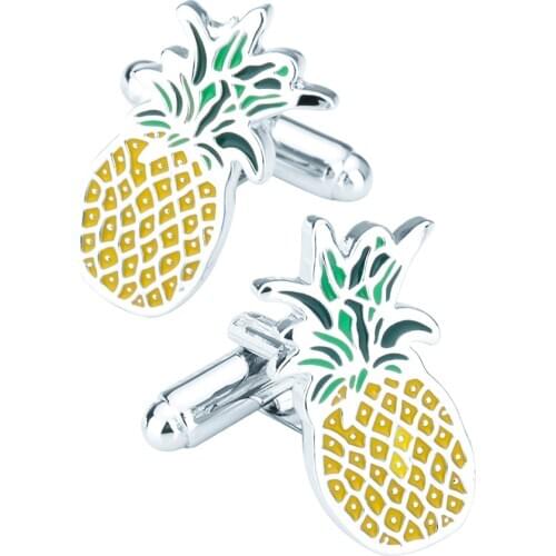 Cool Pineapple Cufflinks Fruit Trader Cook Chef Cruise Present for Father