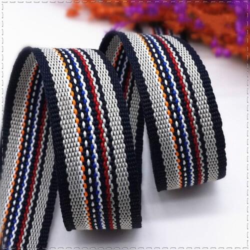 New 20mm 1 meter Length Jump line grosgrain Ribbon Printed stripe Ribbons for DIY Handmade Clothing Bags accessories material