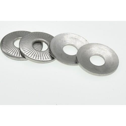 M3 M4 M5 M6 M8 M10 M12 M16 Lock washer NFE25511 / SN70093 french washers serrated conical spring washer Stainless Steel A2