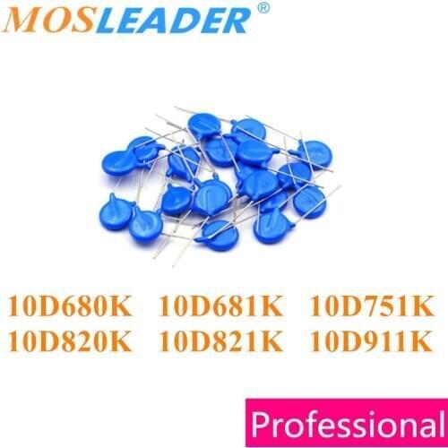 Mosleader 1000PCS 10D680K 10D681K 10D751K 10D820K 10D821K 10D911K 10MM DIP Varistor 10D680 10D681 10D751 10D820 10D821 10D911
