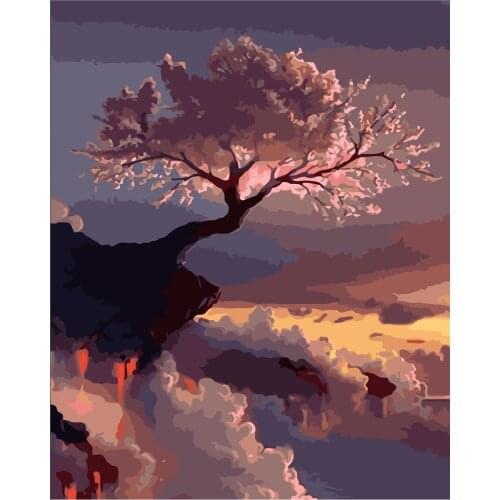 Soul Love Paint By Number Winter Drawing On Canvas Gift Diy Pictures By Numbers Forest Kits Hand Painted Painting Art Home Decor