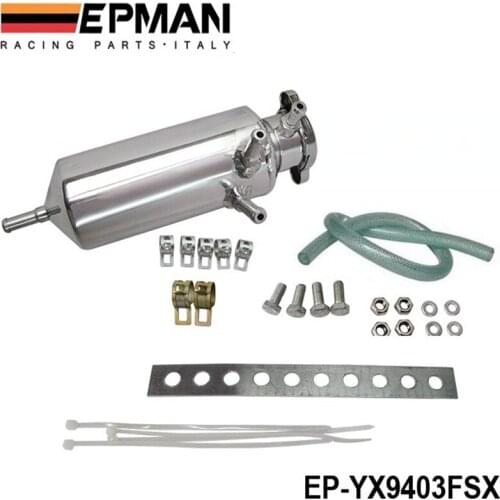 Racing New Aluminum Breather catch tank Overflow Tank Type for Track or Drift Car For Honda Toyota BMW Nissan EP-YX9403FSX