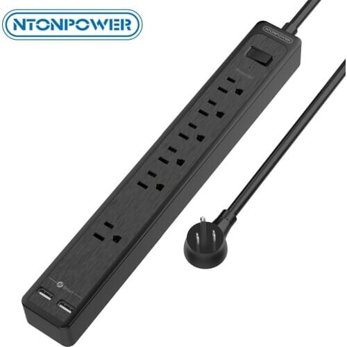 NTONPOWER US Smart Power Stirp Multi Plug USB Socket Surge Protector Extension Board Wall Mounted Phone Socket For Home Office