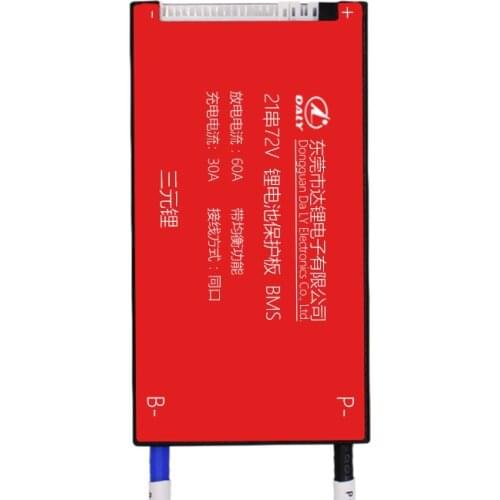 21 Series 72V Lithium Battery Protection Board Polymer Ternary Battery Charge and Discharge Overcurrent Protection with Balanced