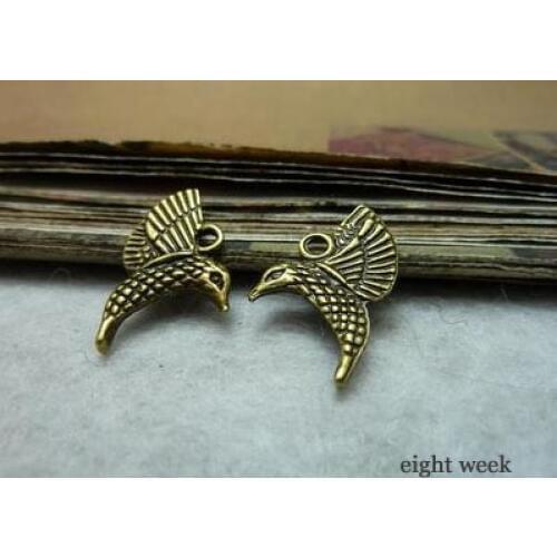 Zinc alloy pendant jewelry accessories diy handmade material charms A hummingbird 17 * 20mm