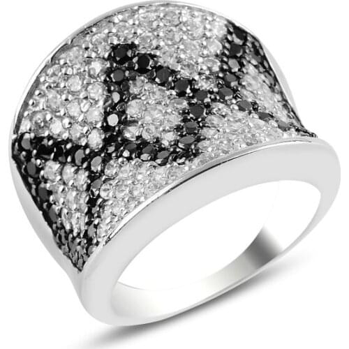 Silver 925 Sterling Zircon Stone Ring