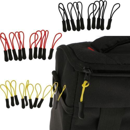 10pcs Coat Zipper Pulls Replacement Zip Fixers Cord Puller Slider for Jacket Backpack Sleeping Bag Replacement Toggles Tags