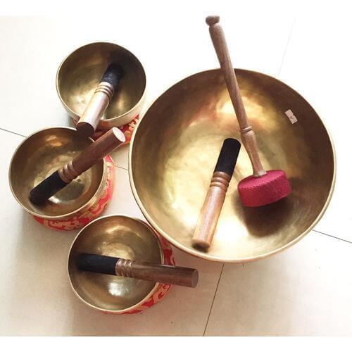 Antique Style Best Sound Healing Tibet Singing bowl for Yoga Meditation with Cushion and Mallat Handmade Forged Singing bowls