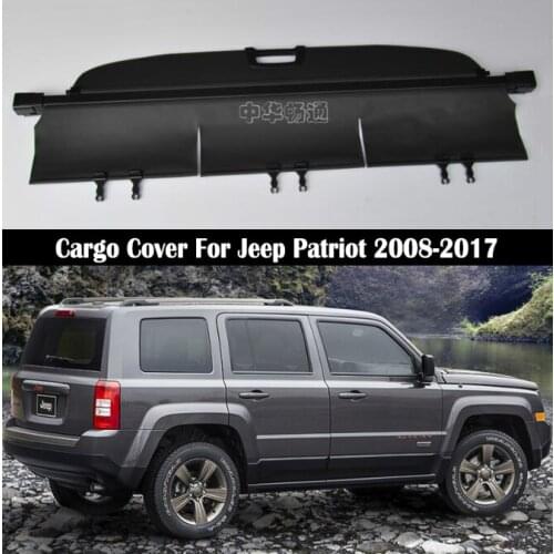 Rear Cargo Cover For Jeep Patriot 2008-2017 privacy Trunk Screen Security Shield shade Auto Accessories