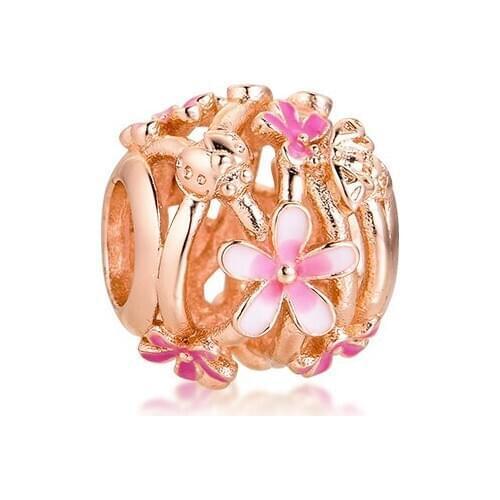 Acsesoris for women Openwork White Daisy Flower Charm Sterling Silver Jewelry Fits silver 925 bracelets For Woman DIY Beads