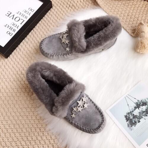 Top Quality Genuine Pig Leather Winter Non-Slip Rubber Soles Ankle Boots 100% Natural Fur Thick Wool Snow Boots Warm Shoes Women