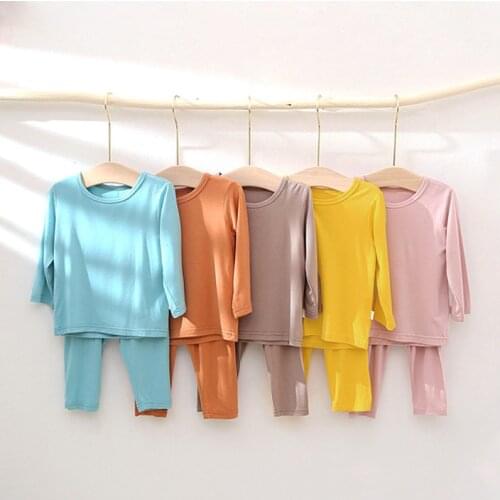 Baby Kids Pajamas Sets Cotton Boys Sleepwear Suit Autumn Girls Pajamas Long Sleeve Pijamas Tops+Pants 2pcs Children Clothing