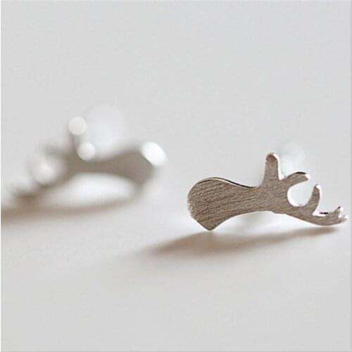 2015 new fashion cute animal stud earrings ,horn earrings for women