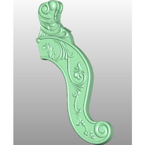 3D model STL format file for cnc router engraving furniture sofa cabinet chair leg pattern Artcam 686