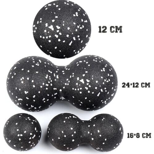 EPP 8/16cm Lacrosse Myofascia Ball Peanut Massage Ball High Density Lightweight Fitness Body Fascia Massage Yoga Exercise Reliev