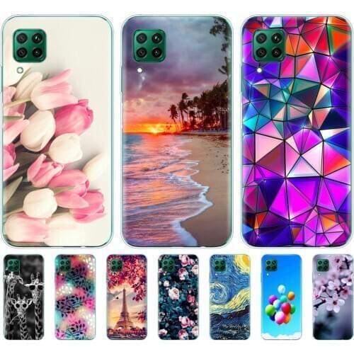 For Huawei P40 Lite Case Soft Transparent TPU Silicon Phone Cover For Huawei P40 Lite E P40Lite Bumper Coque Back