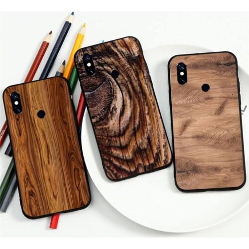 Pattern Wood Textures Phone Case For Xiaomi Redmi Note 4 4x 5 6 7 8 pro S2 PLUS 6A PRO