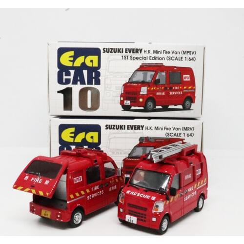 Era Car 1:64 SUZUKI EVERY H.K. Mini Fire Van MRV/MPSV 1st Special Edition Diecast Model Car