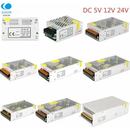 Switching Power Supply Light Transformer AC110V 220V To DC 5V 12V 24V Power Supply Source Adapter For Led Strip CCTV