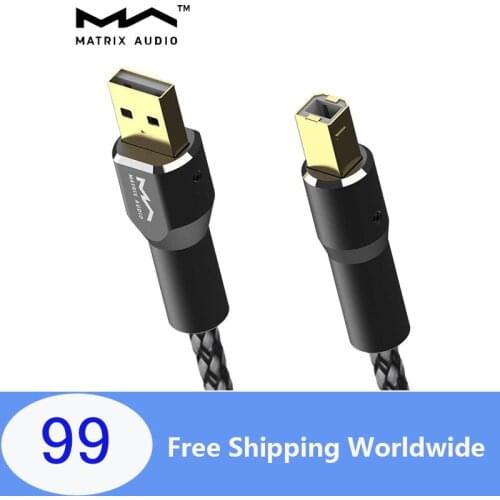 Matrix Audio USB 2.0 Cable A To B Hi-Fi Audio USB Cable (1.2m)