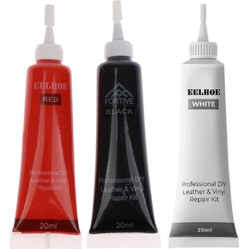 Black Leather and Vinyl Repair Kit - Furniture Couch Car Seats Sofa