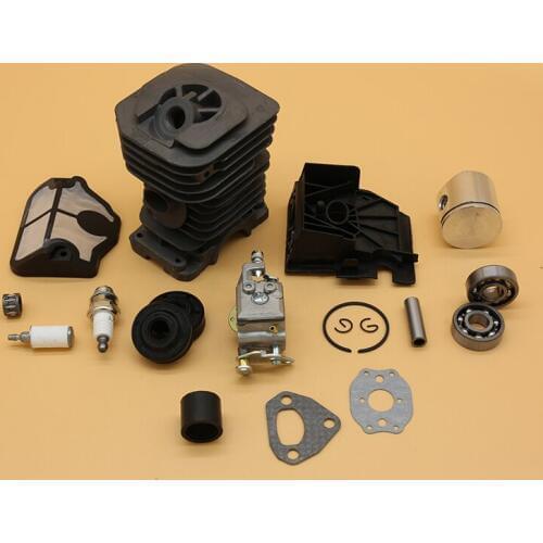 38mm & 40mm Cylinder Piston Carburetor Bearing Oil Seal Kit Fit For HUSQVARNA 136 137 141 142 Gas Chainsaw Spares Parts