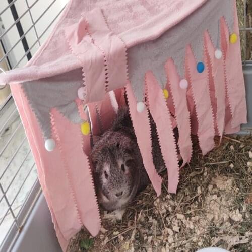Hamster Rabbit Hidden in The House Beds and Houses Hiding Tent Cage Rabbit Guinea Pig Small Animal Little Pet House Pets Tent