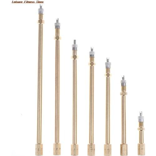 Car Auto Truck Brass Wheel Tire Valve Cap Tyre Stem Extension Pole Cap Extender Steamboat Inflation Valve Stems Automobiles Tool