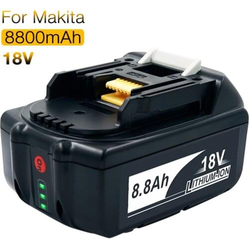 18V 8800mAh Li-ion Rechargeable Battery for Makita 18V Battery BL1830 LXT400 BL1850 BL1860 BL1840 BL1830B with LED indicator