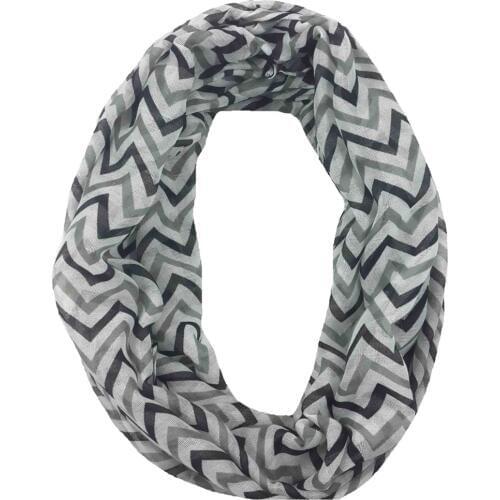 Fashion Chevron Wave Print Circle Womens Girls Children Scarf Tube Loop Infinity Scarves