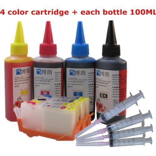 Refill ink kit for HP 364 XL Refillable ink cartridge for HP B110e B111a B109a B109d B109f B109n B209a/B209c printer dye ink