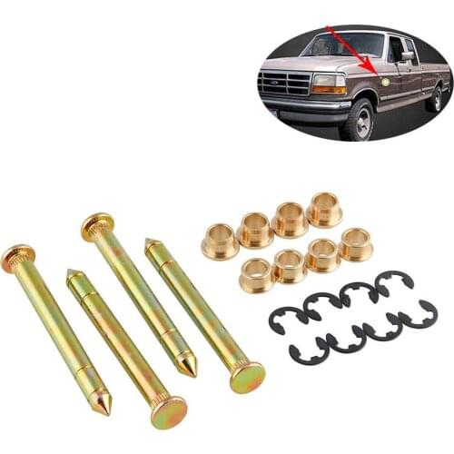 A Set Iron Car Door Hinge Pins Pin Bushing for Ford F100 F150 F250 F350 Bronco 38410 AM-33073275