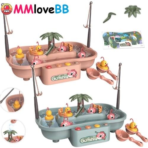 Fishing Board Game Toy For Children 2 Years Water Table For Kids Boys Montessori Musical Educational Magnetic Fishing Bath Toys