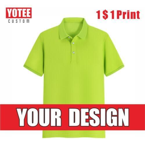 YOTEE2020 new high-end high-quality cotton business polo shirt company group embroidery customization casual polo customization