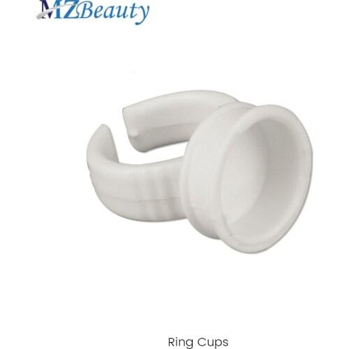 Disposable ring cups tattoo pigment cup Inks Holder Eyebrow Eyelash Extension Glue Container 100Pcs microblading accesories