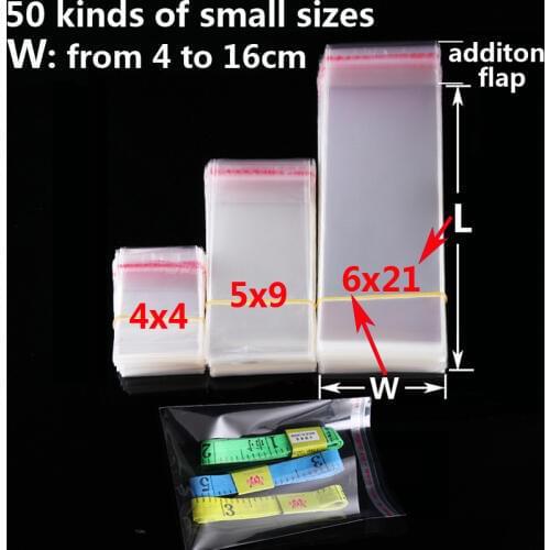 Clear Self Adhesive Seal Cello Cellophane Bags Jewelry Gift Packaging Bag Pouch Self Sealing Small Plastic Bag Poly OPP Baggie