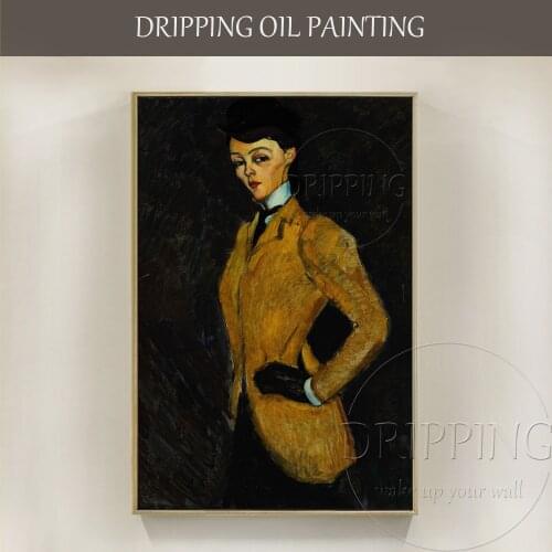 Artist Hand-painted High Quality Classical Portrait L'Amazone Oil Painting on Canvas L' Amazone Oil Painting for Wall Decoration