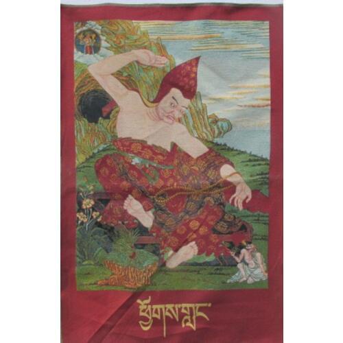 35.46' /Tibet and Nepal silk embroidery thangka exorcism Buddha goddess of mercy