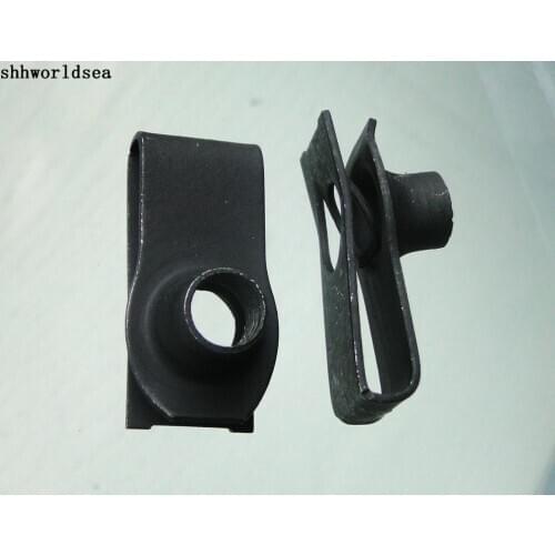 Shhworldsea 100pcs Free Shipping Zinc Black M8-1.25 Screw Fastener Clip For GM For Ford