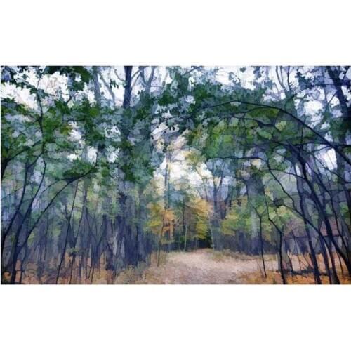 Modern wallpaper woods forest wallpapers small fresh background wall