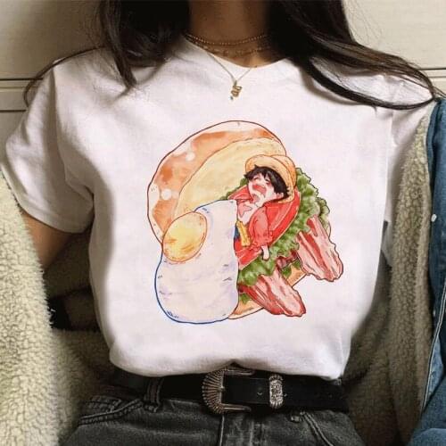 One Piece Luffy Harajuku Vintage Women Funny Cute Cartoon Fashion Ullzang Japanese Anime Graphic Kawaii Casual Women Blouse