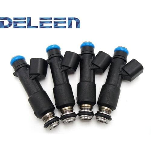 Deleen 4 Fuel Injectors OEM BOSCH for 08-12 Isuzu Hummer Chevy GMC Saab 2.9L 3.7L 4.2L Car Accessories