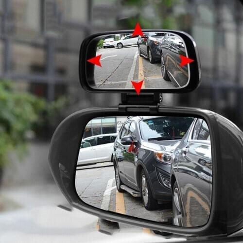 Universal Car Blind Spot Mirror Wide Angle Mirror Adjustable Convex Rearview Mirror for All Kinds Of Rearview Mirrors
