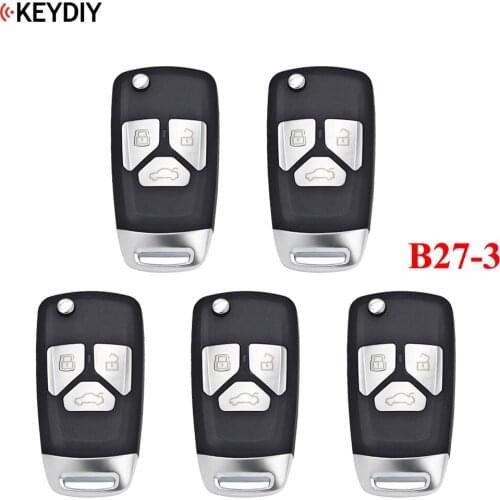 5PCS/LOT, Original KEYDIY 3 Buttons B27-3 Style Universal Remote Control Key B-Series for KD-X2 KD900 MINIKD,URG200