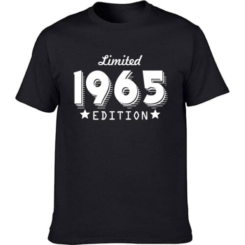 Vintage Limited Edition 1965 T-Shirt Funny 60th Birthday Anniversary Gift Graphic Cotton Short Sleeve O-Neck Harajuku T Shirts